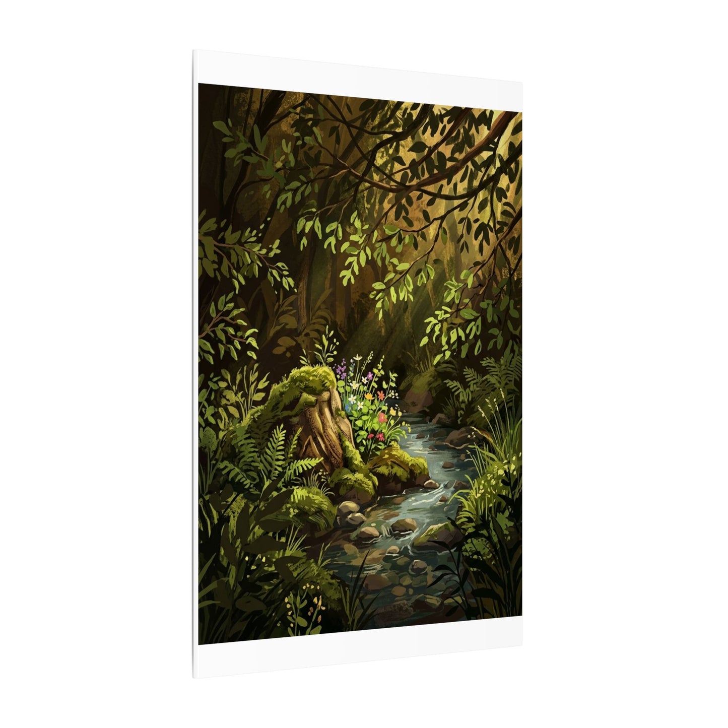 Golden Hour Silk Drape Canvas Art - Dark Japandi Datsuzoku