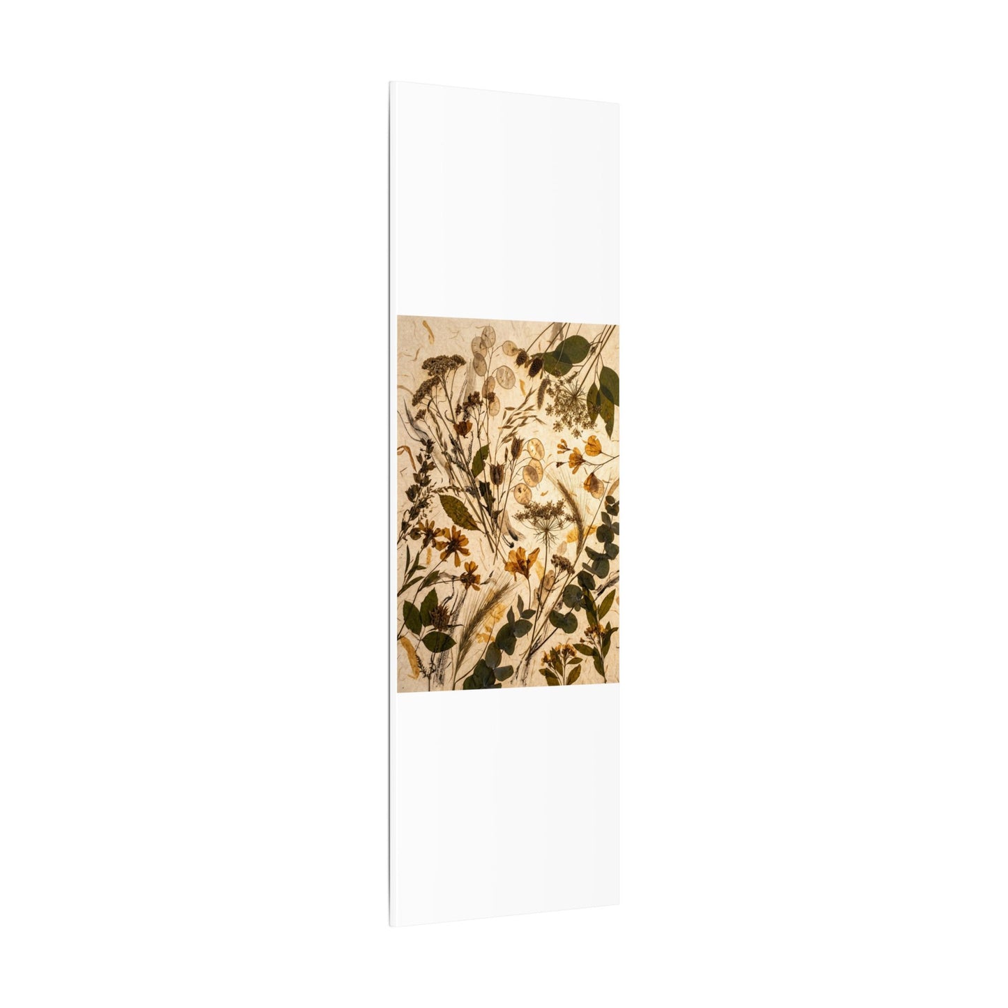 Dried Flowers Summer Canvas Art | Japandi Neutral Design