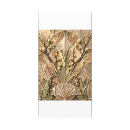 Kanso Paper Fold Canvas Art - Japandi Japanese Pattern