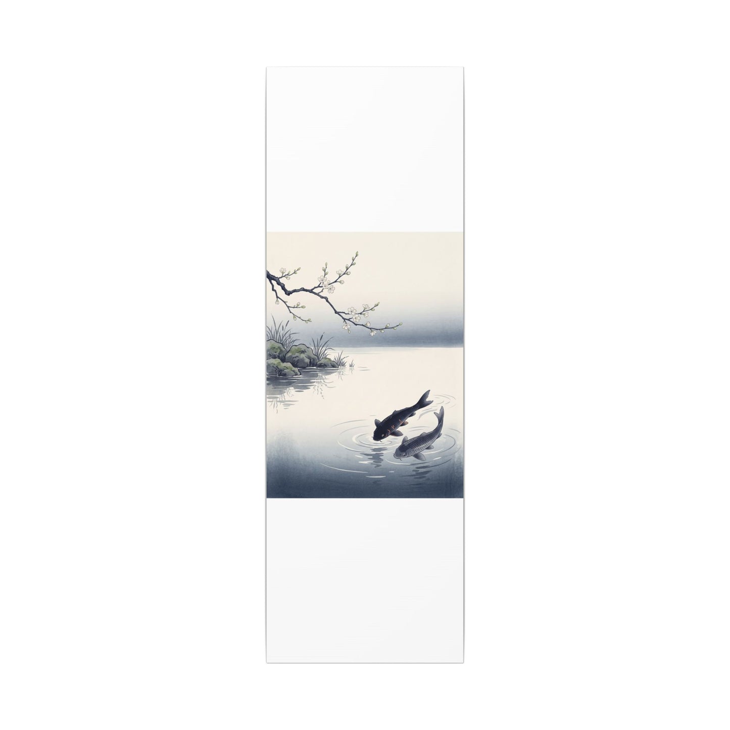 Ma Koi Pond Canvas Art - Zen Ukiyo E Inspired