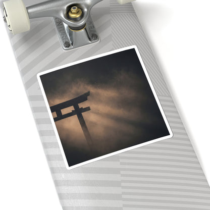 Bold Torii Gate Sticker - Shadow Zen Dark Japandi