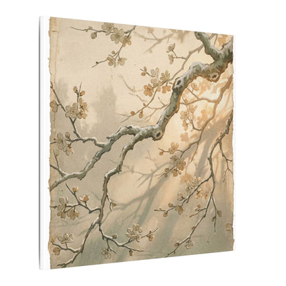 Cherry Blossom Canvas Art | Winter Japandi Japanese Pattern Art