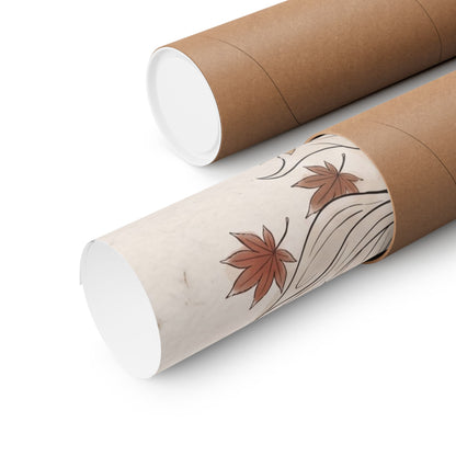 Silk Drape Minimal Line Wall Art Print | Elegant Japandi Art