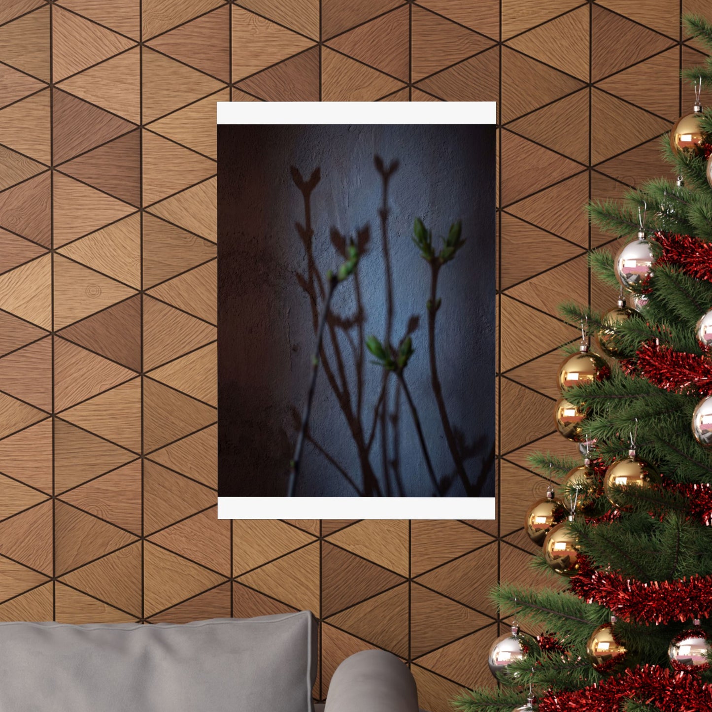 Spring Shadow Play Shadow Zen Wall Art Print | Moody Decor