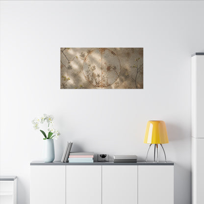 Japandi Rust Patina in Dappled | Japanese Pattern Canvas Art