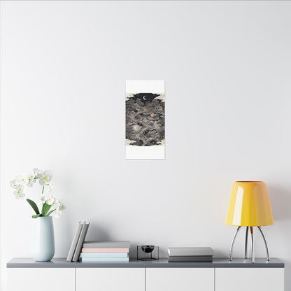 Moonlit Garden Ukiyo E Inspired Canvas Art | Serene Zen Art