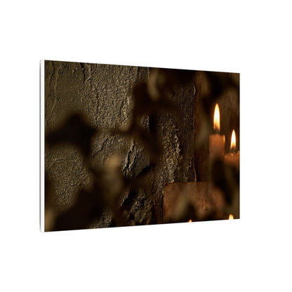 Shadow Play Dark Texture Canvas Art | Moody Dark Japandi Art
