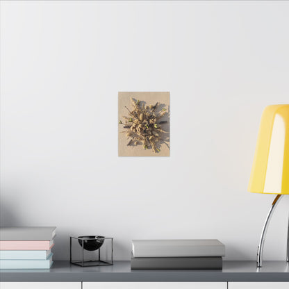 Dried Flowers Spring Canvas Art | Japandi Earthy Design