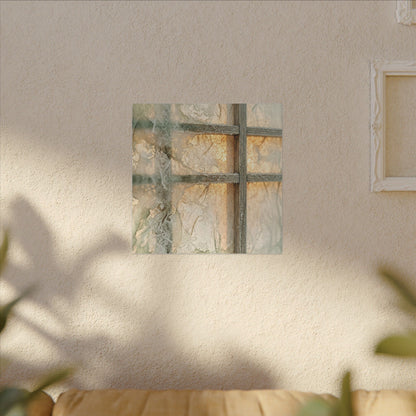 Winter Shoji Screen Watercolor Canvas Art | Elegant Decor