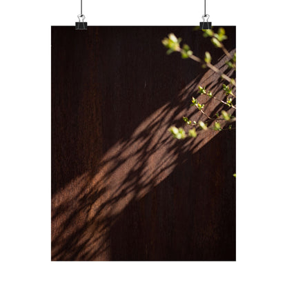 Rust Patina Spring Wall Art Print | Dark Japandi Atmospheric Design