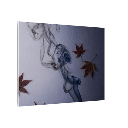 Dark Japandi Incense Smoke in Dawn | Moody Minimal Canvas Art