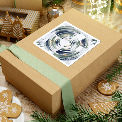 Water Ripple Sumi E Sticker | Calm Zen Art