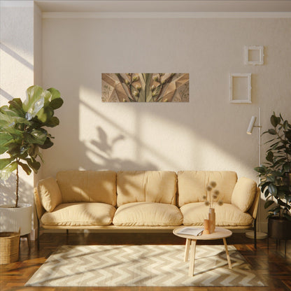 Kanso Paper Fold Canvas Art - Japandi Japanese Pattern
