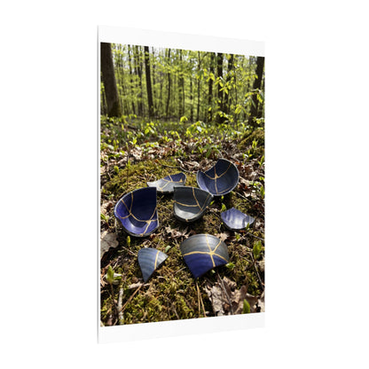 Philosophical Broken Pottery Canvas Art - Broken Beauty Kintsugi