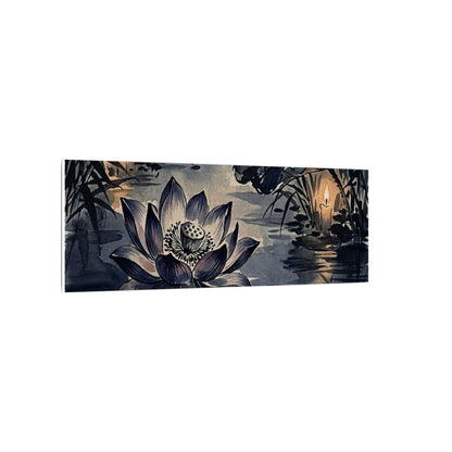 Fukinsei Lotus Flower Canvas Art - Zen Sumi E