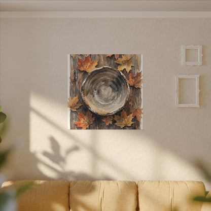 Ma Ceramic Bowl Canvas Art - Japandi Watercolor