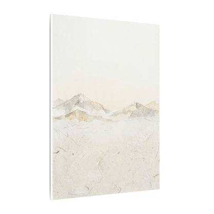 Mountain Mist Winter Canvas Art | Japandi Warm Design