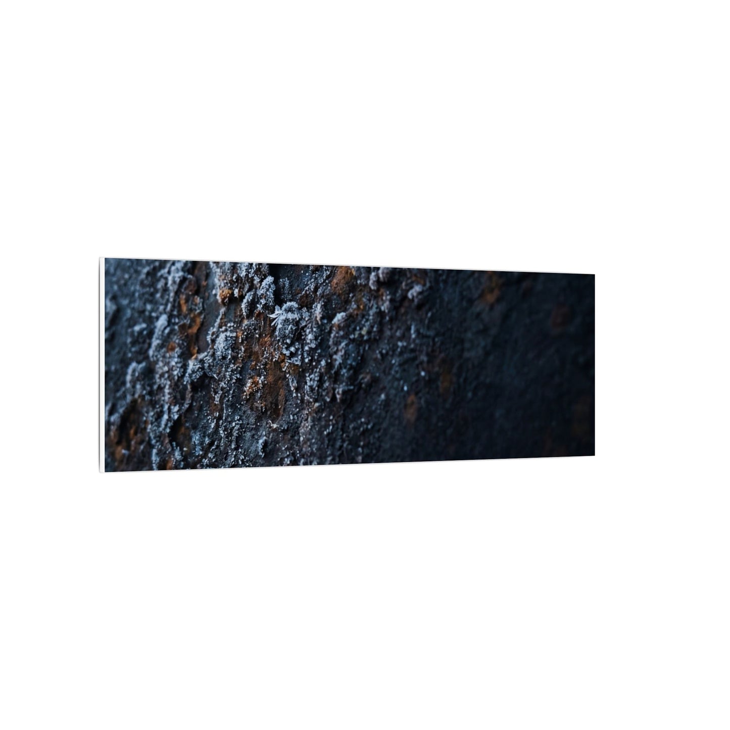 Rust Patina Canvas Art | Winter Dark Japandi Shadow Zen Art
