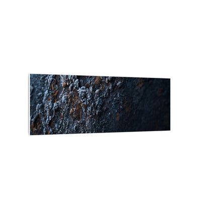 Rust Patina Canvas Art | Winter Dark Japandi Shadow Zen Art