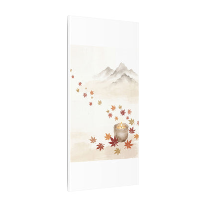 Earthy Mountain Mist Canvas Art - Japanese Pattern Japandi