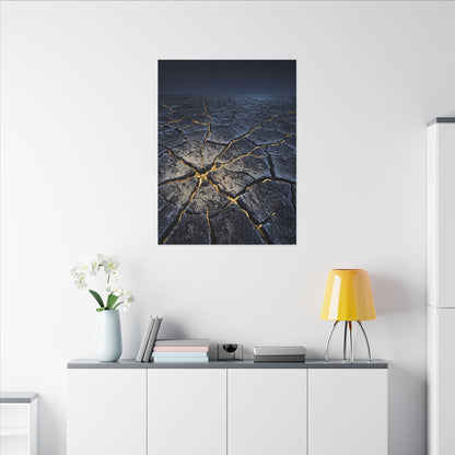 Cracked Earth Broken Beauty Canvas Art | Artful Kintsugi Art