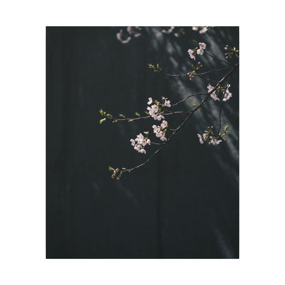 Cherry Blossom Spring Canvas Art | Dark Japandi Sophisticated Design