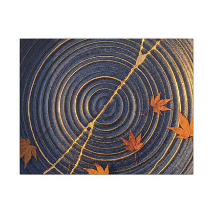 Water Ripple Gold Repair Canvas Art | Healing Kintsugi Art Art Print