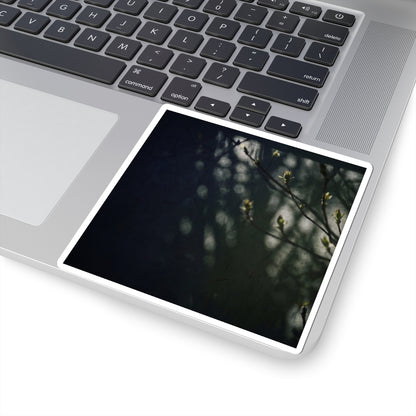 Shoji Screen Sticker | Spring Dark Japandi Moody Minimal Art Art Print