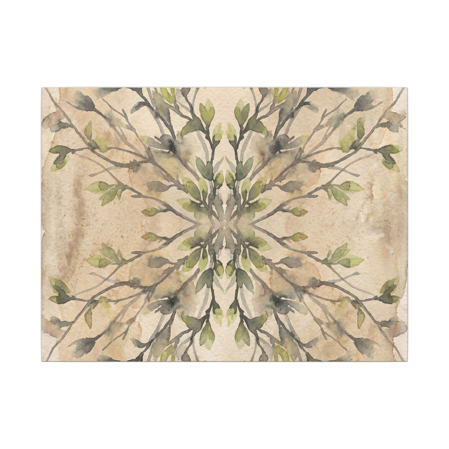 Shibui Shadow Play Canvas Art - Japandi Watercolor