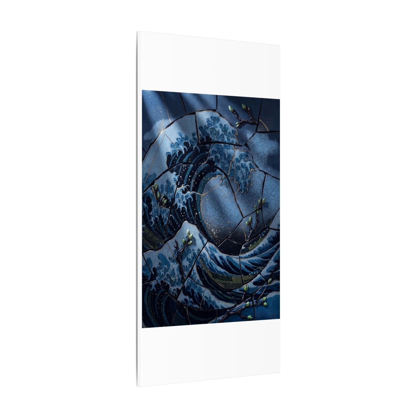 Ocean Wave Spring Canvas Art | Kintsugi Artful Design