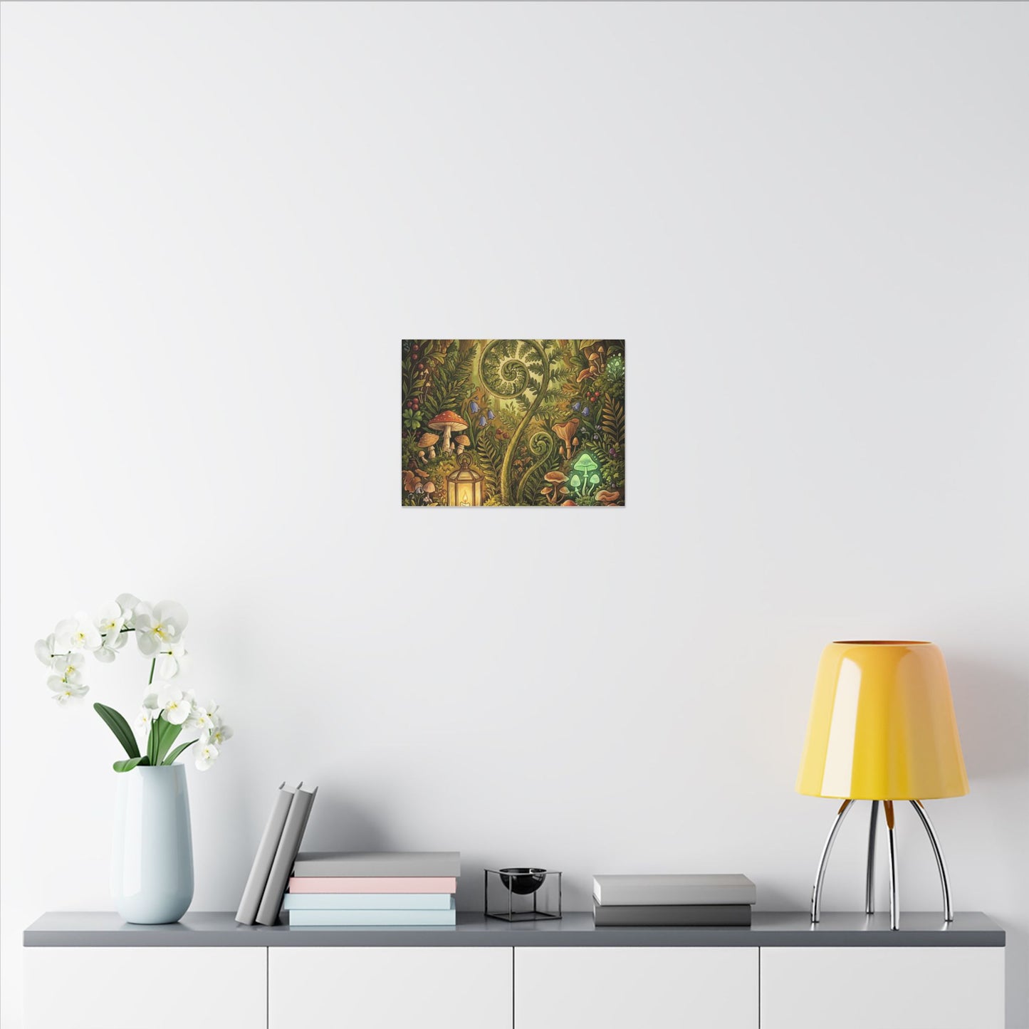 Elegant Ceramic Bowl Canvas Art - Minimal Line Japandi