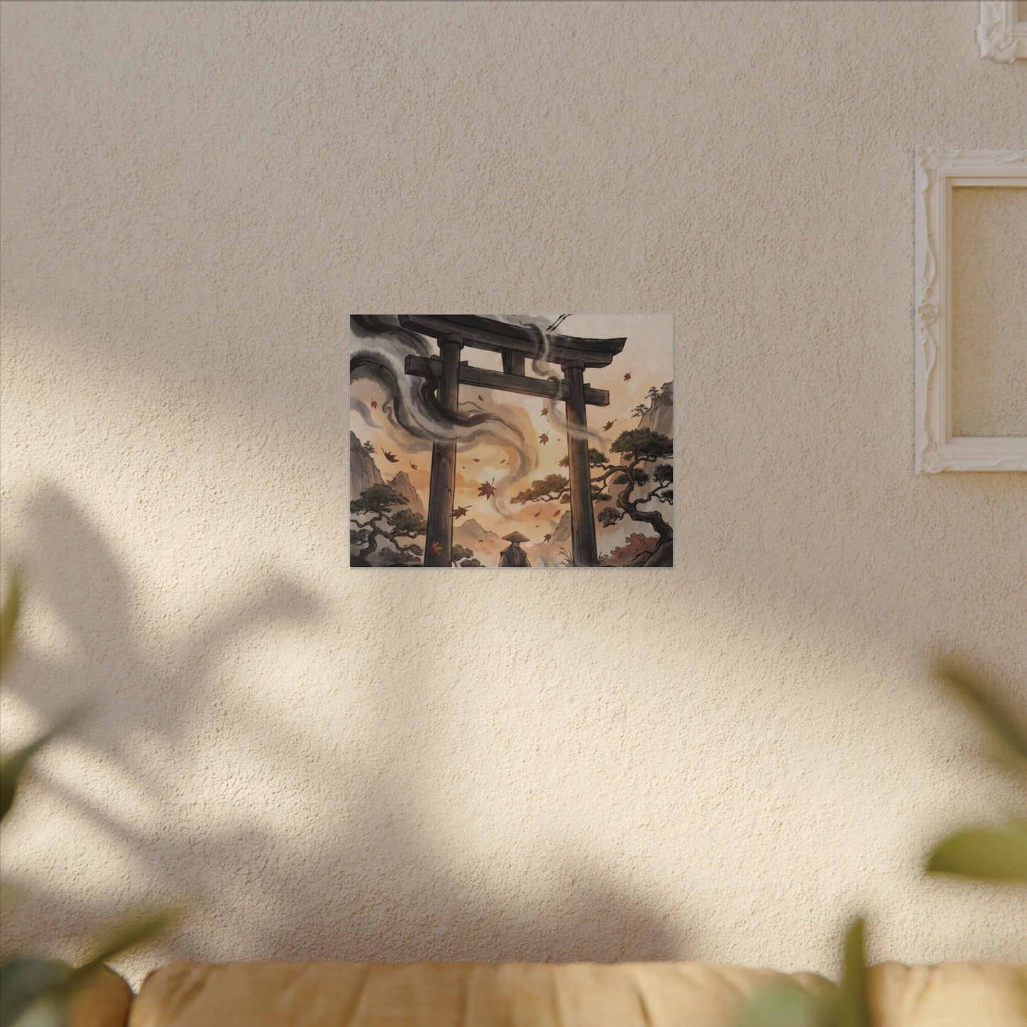 Torii Gate Ukiyo E Inspired Canvas Art | Serene Zen Art