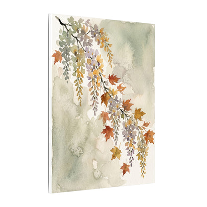 Ma Wisteria Canvas Art - Japandi Watercolor