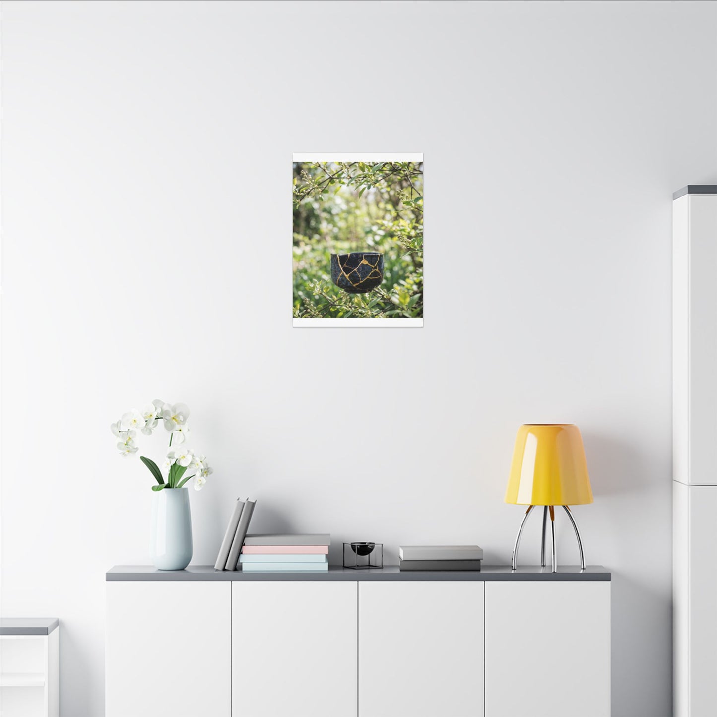 Kintsugi Broken Pottery in Dappled | Broken Beauty Canvas Art