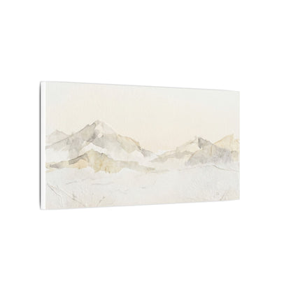 Mountain Mist Winter Canvas Art | Japandi Warm Design