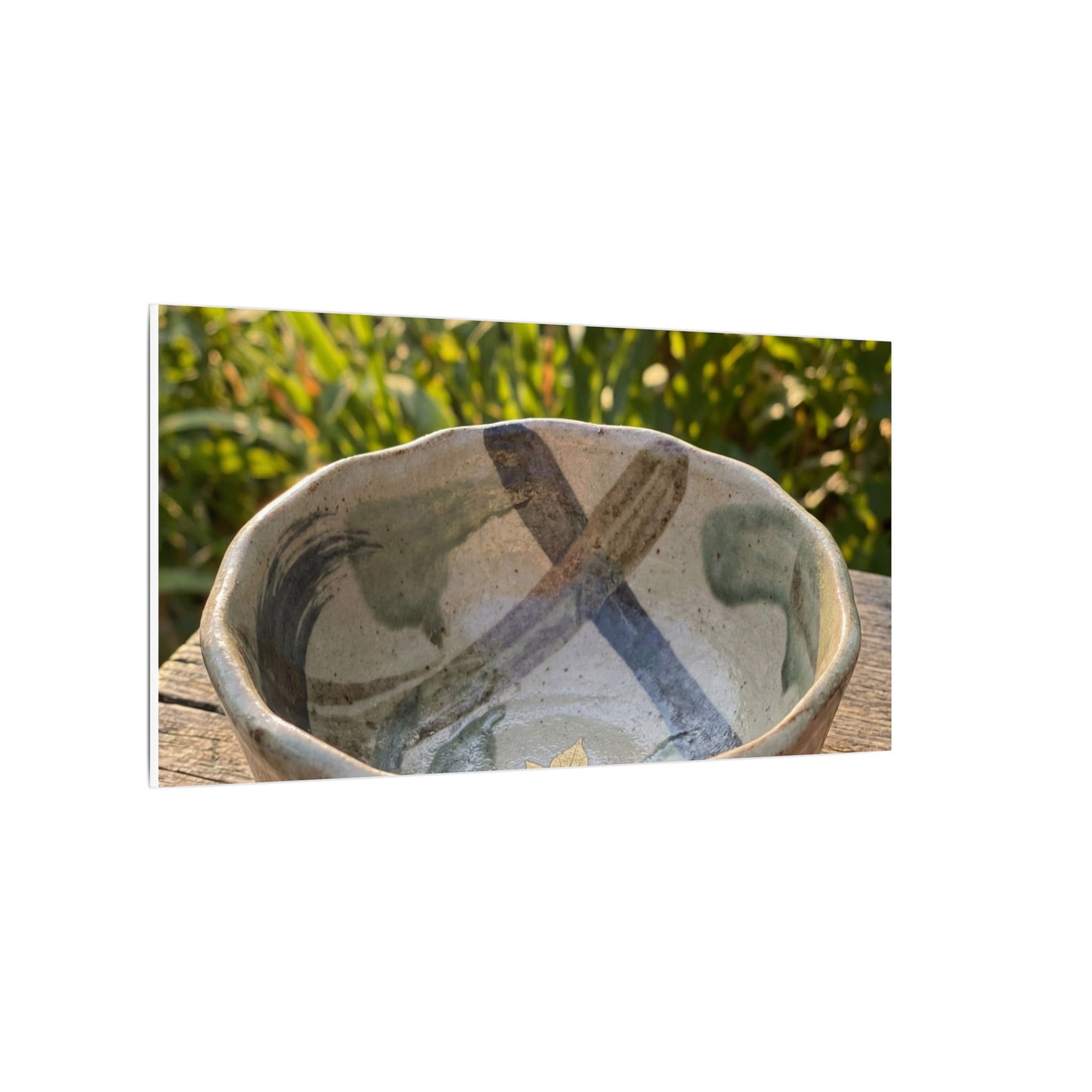 Earthy Ceramic Bowl Canvas Art - Japanese Pattern Japandi
