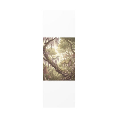 Summer Wisteria Mushroom Illustration Canvas Art | Enchanting Decor