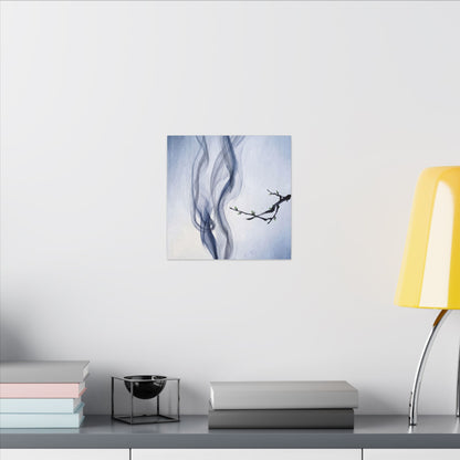 Incense Smoke Spring Canvas Art | Zen Tranquil Design