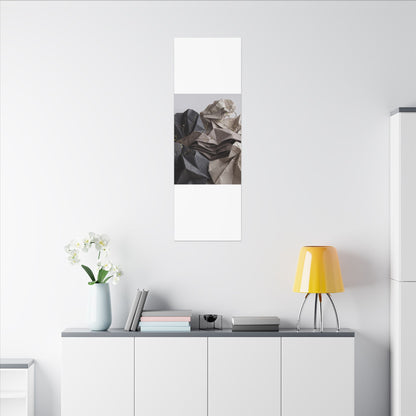 Neutral Paper Fold Canvas Art - Texture Japandi