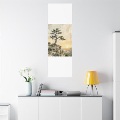 Pine Tree Canvas Art | Summer Japandi Texture Art