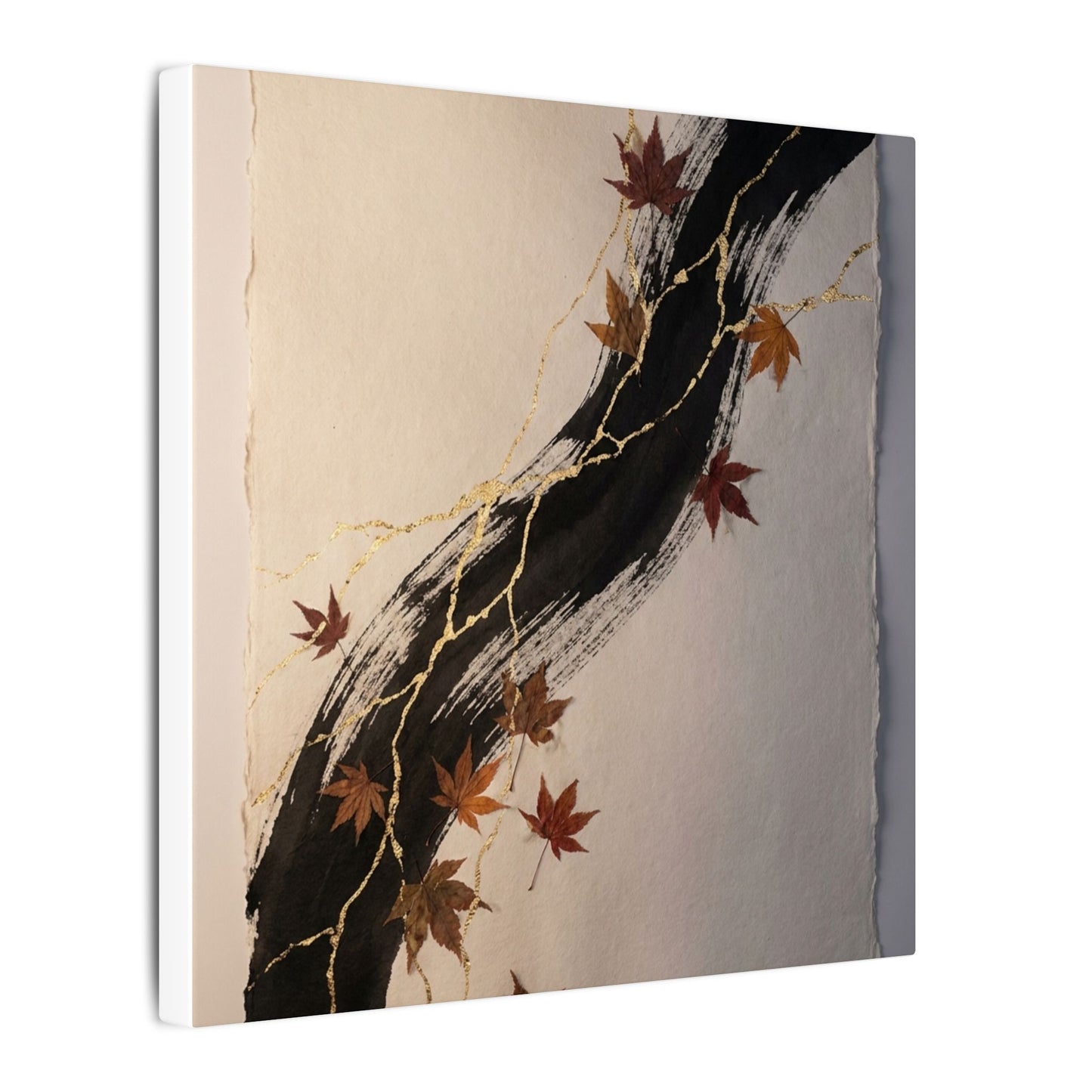 Dawn Ink Brushstroke Canvas Art - Kintsugi Ma