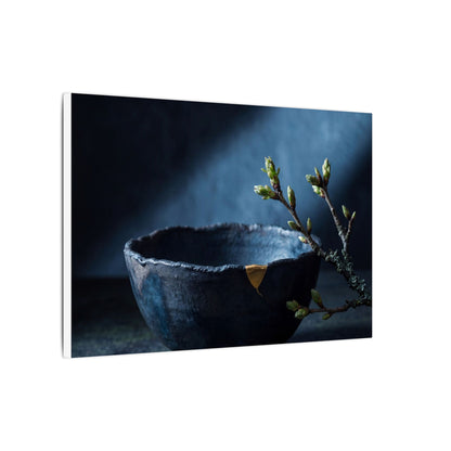 Sophisticated Ceramic Bowl Canvas Art - Shadow Zen Dark Japandi