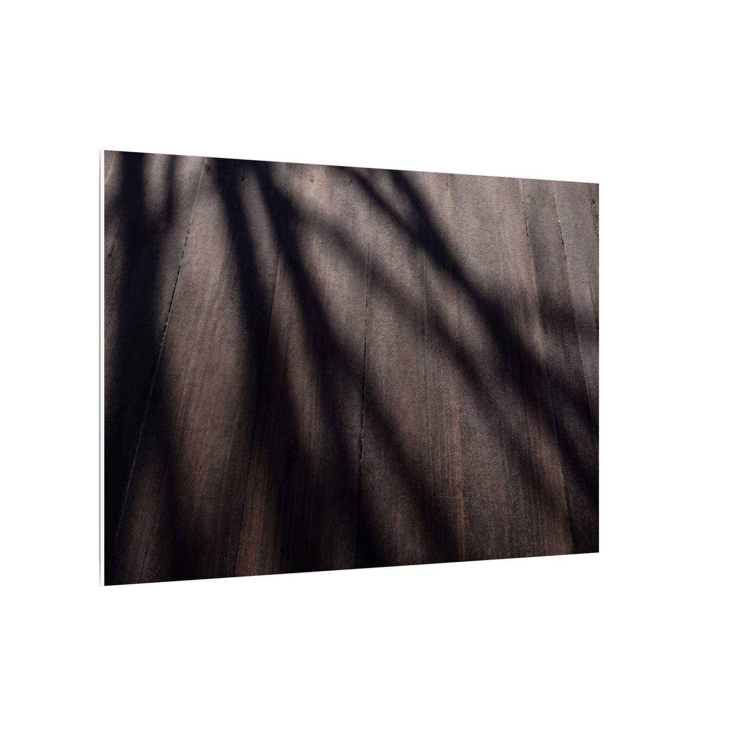Dark Japandi Shadow Play in Dawn | Moody Minimal Canvas Art