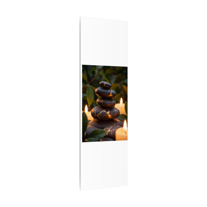 Summer River Stones Gold Vein Canvas Art | Philosophical Decor