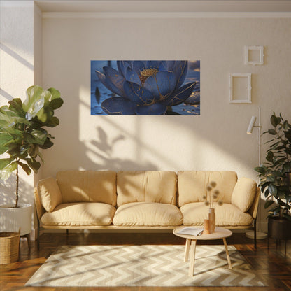 Kintsugi Lotus Flower in Dawn | Broken Beauty Canvas Art