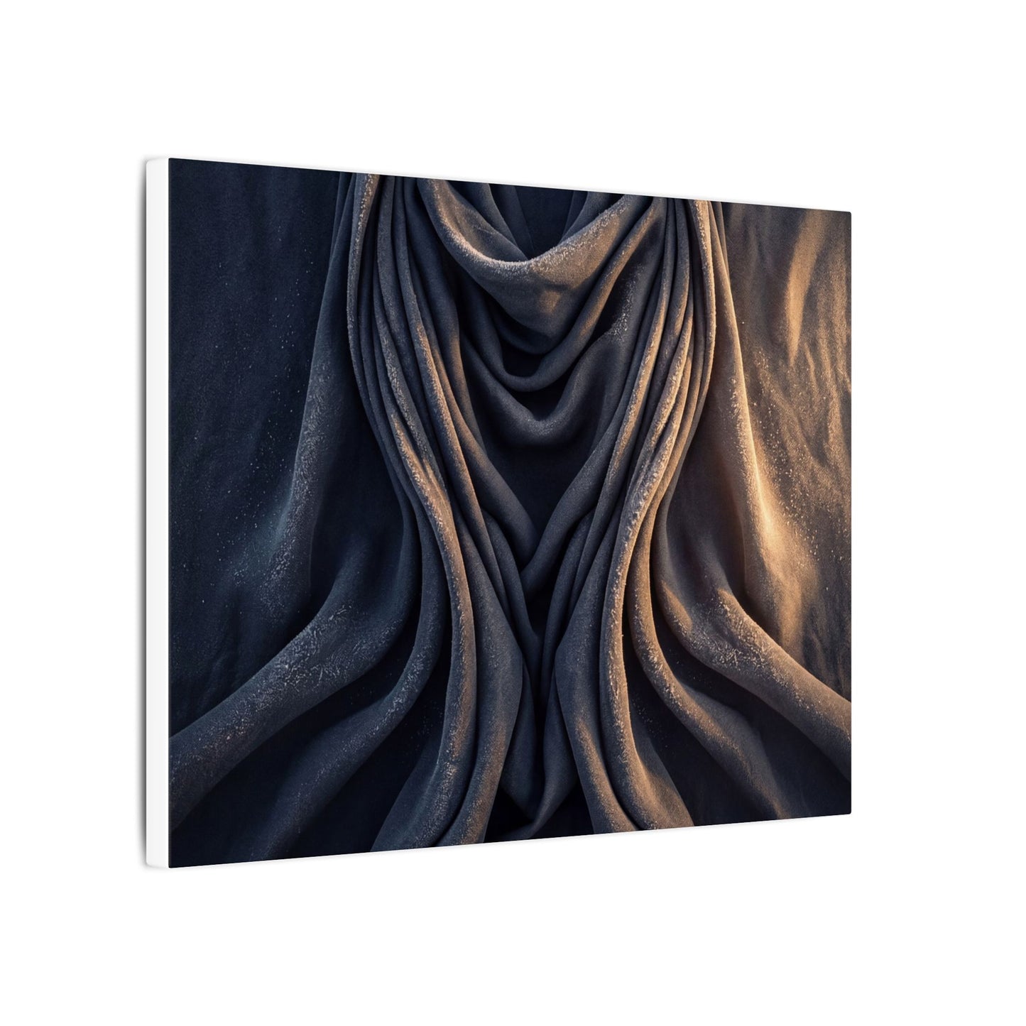 Moody Silk Drape Canvas Art - Shadow Zen Dark Japandi