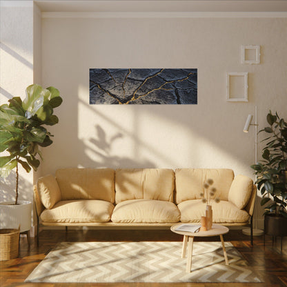 Cracked Earth Broken Beauty Canvas Art | Artful Kintsugi Art