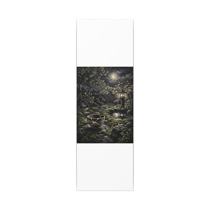 Kintsugi Moonlit Garden in Dappled | Gold Repair Canvas Art