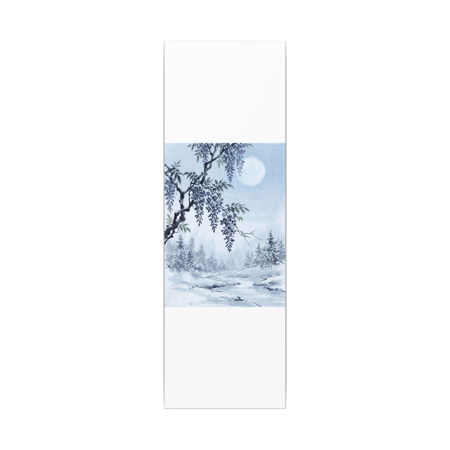 Seijaku Wisteria Canvas Art - Zen Sumi E