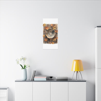 Ma Ceramic Bowl Canvas Art - Japandi Watercolor